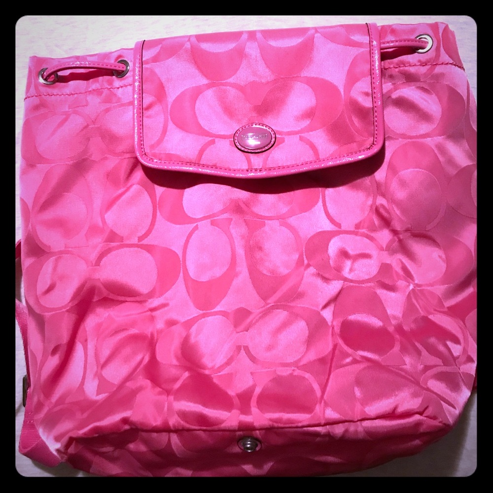 Coach backpack purse